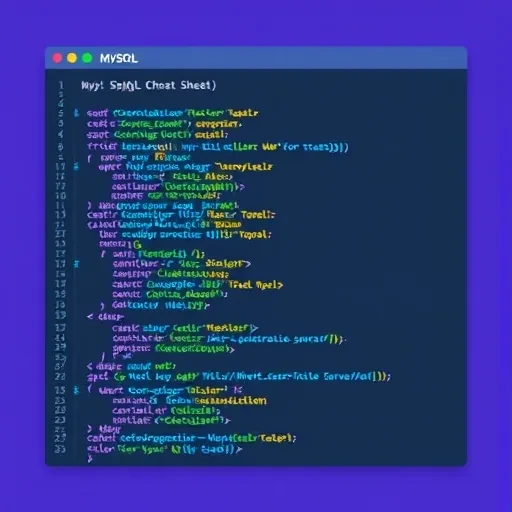 MySQL Cheat Sheet